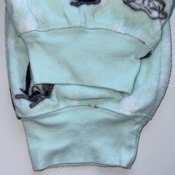 Nick & Nora Womens Fleece Penguin Zip-Up Pajama Mint Green XXL Warm - Picture 5 of 5